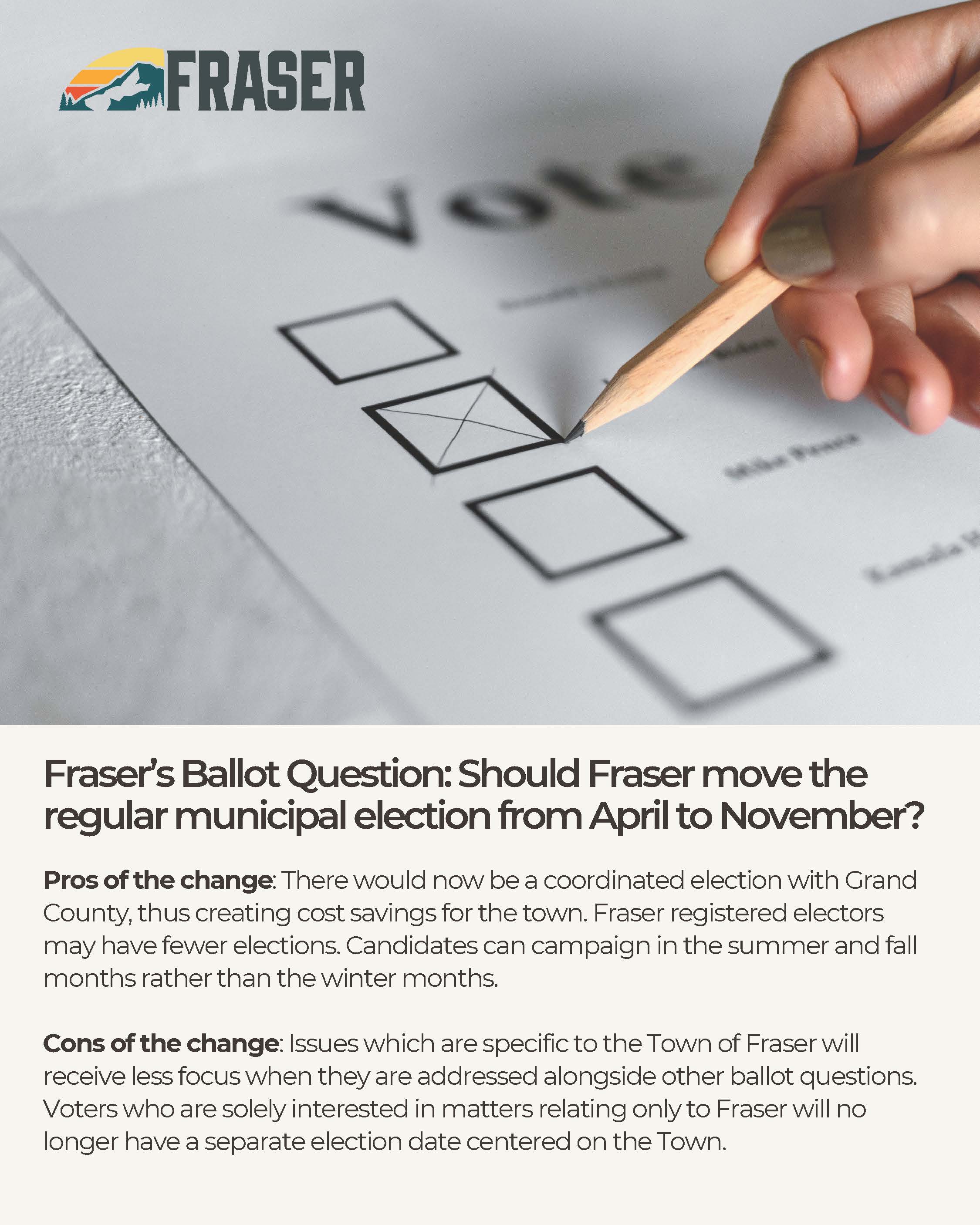 Fraser Ballot Question Ad